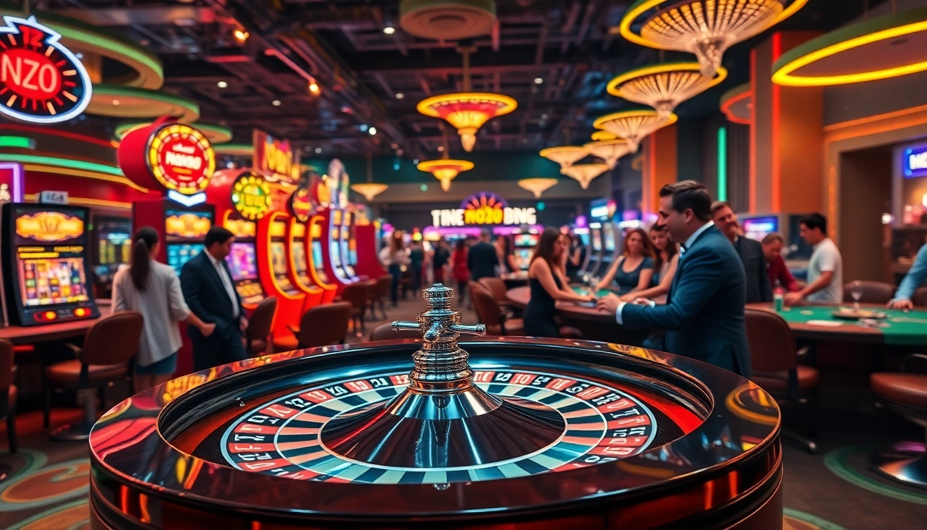 Experience the excitement of nohu52's online casino, featuring vibrant slot machines, enthusiastic players, and thrilling games.